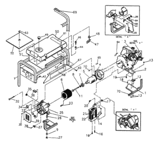 Part Location Diagram of 1903171 Briggs and Stratton Rectifier, battery charge